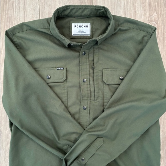 Poncho - Large Slim - Flannel Button Down - Picture 2 of 3